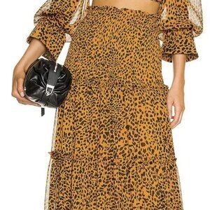 Alexis Leopard Print Maxi Skirt